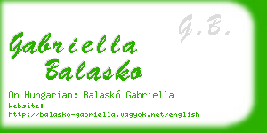 gabriella balasko business card