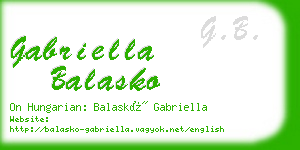 gabriella balasko business card